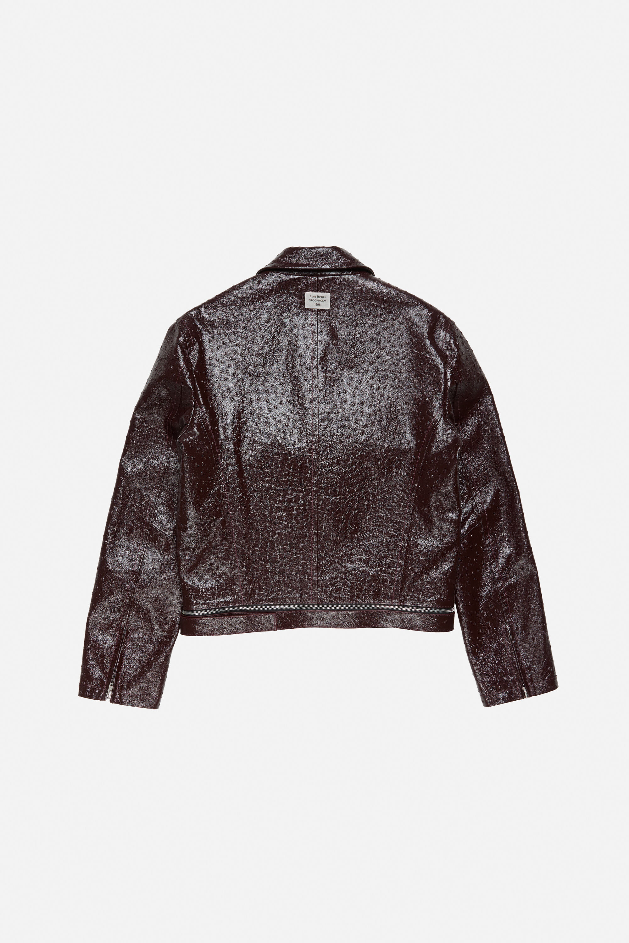 Leather jacket - Burgundy - 7