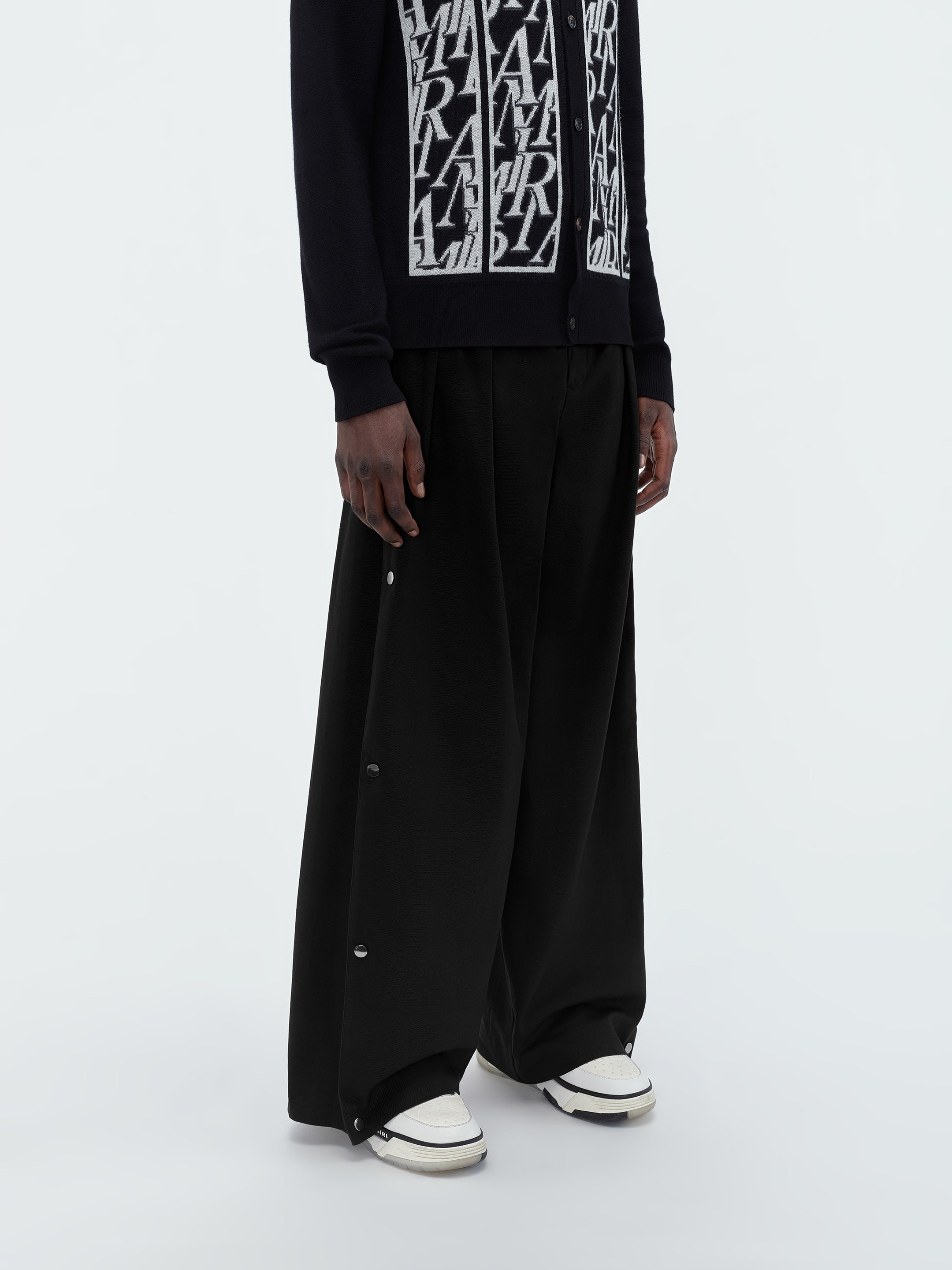 SIDE PLEAT SNAP PANT - 7