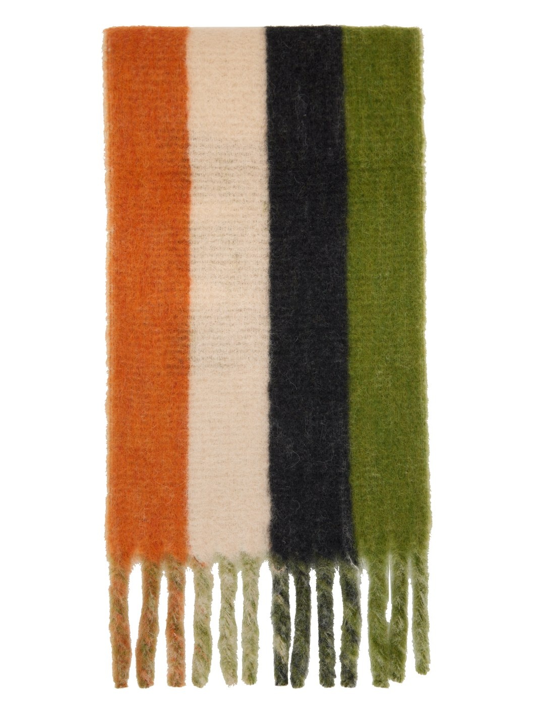 Green Striped Logo Scarf - 2