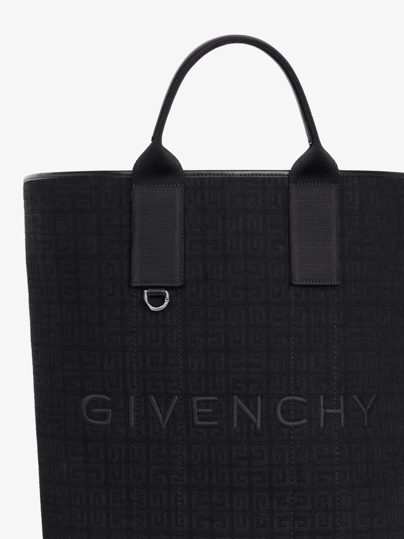 LARGE G-ESSENTIALS TOTE BAG IN 4G DENIM 6