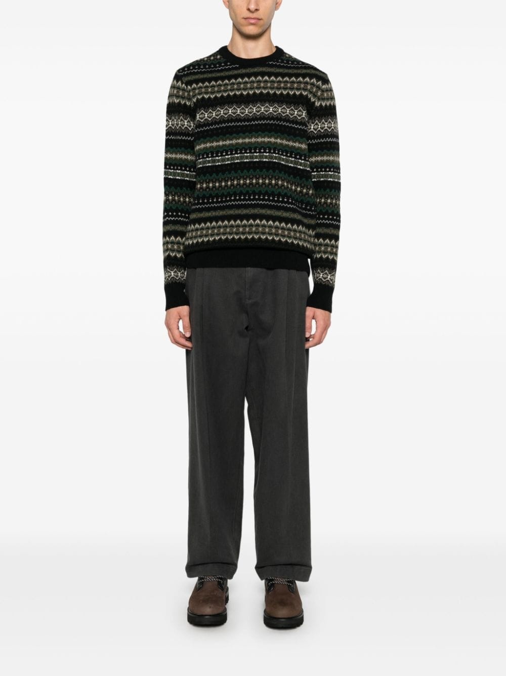 fair isle-knit sweater - 2