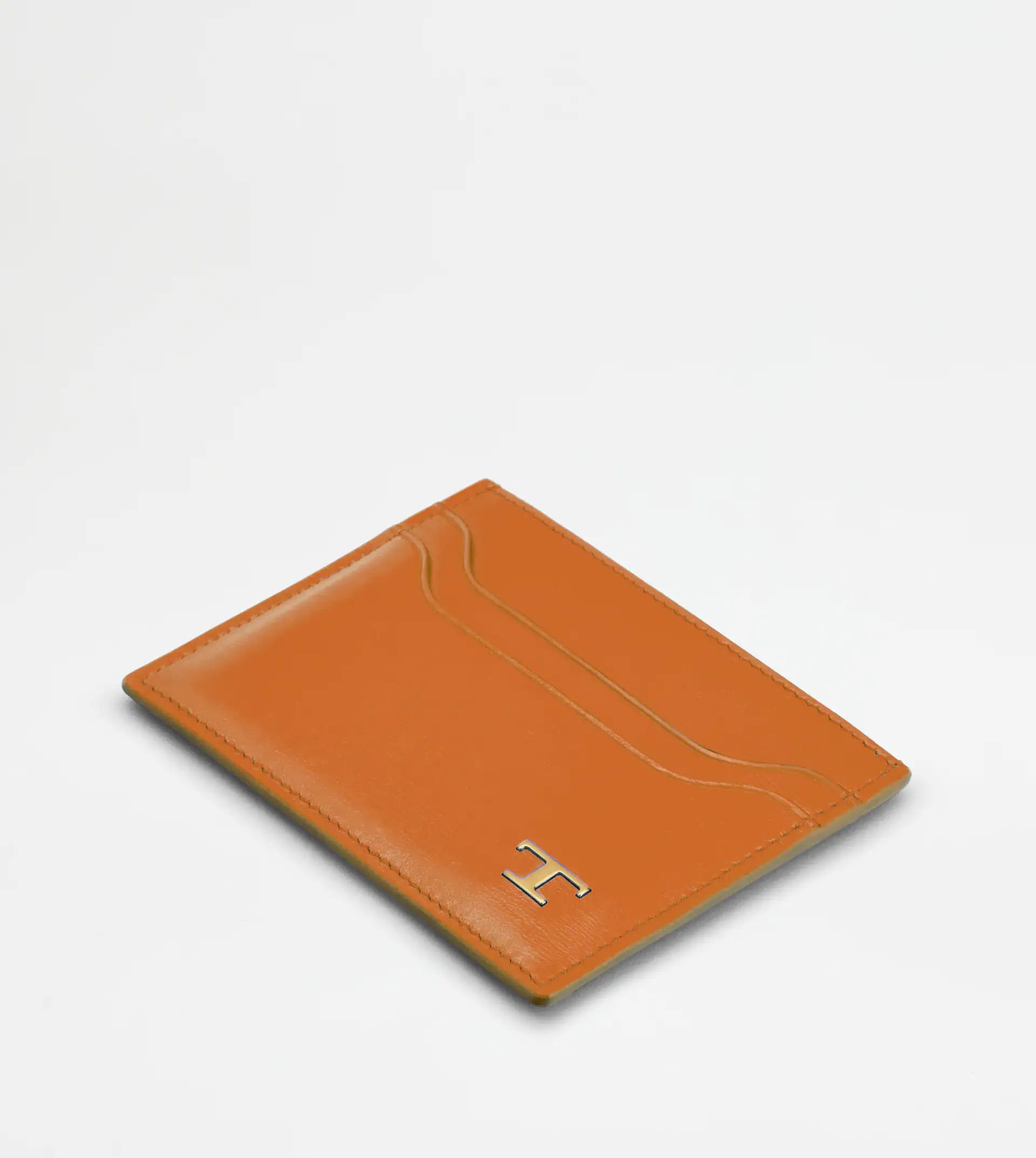CREDIT CARD HOLDER IN LEATHER - BROWN - 3
