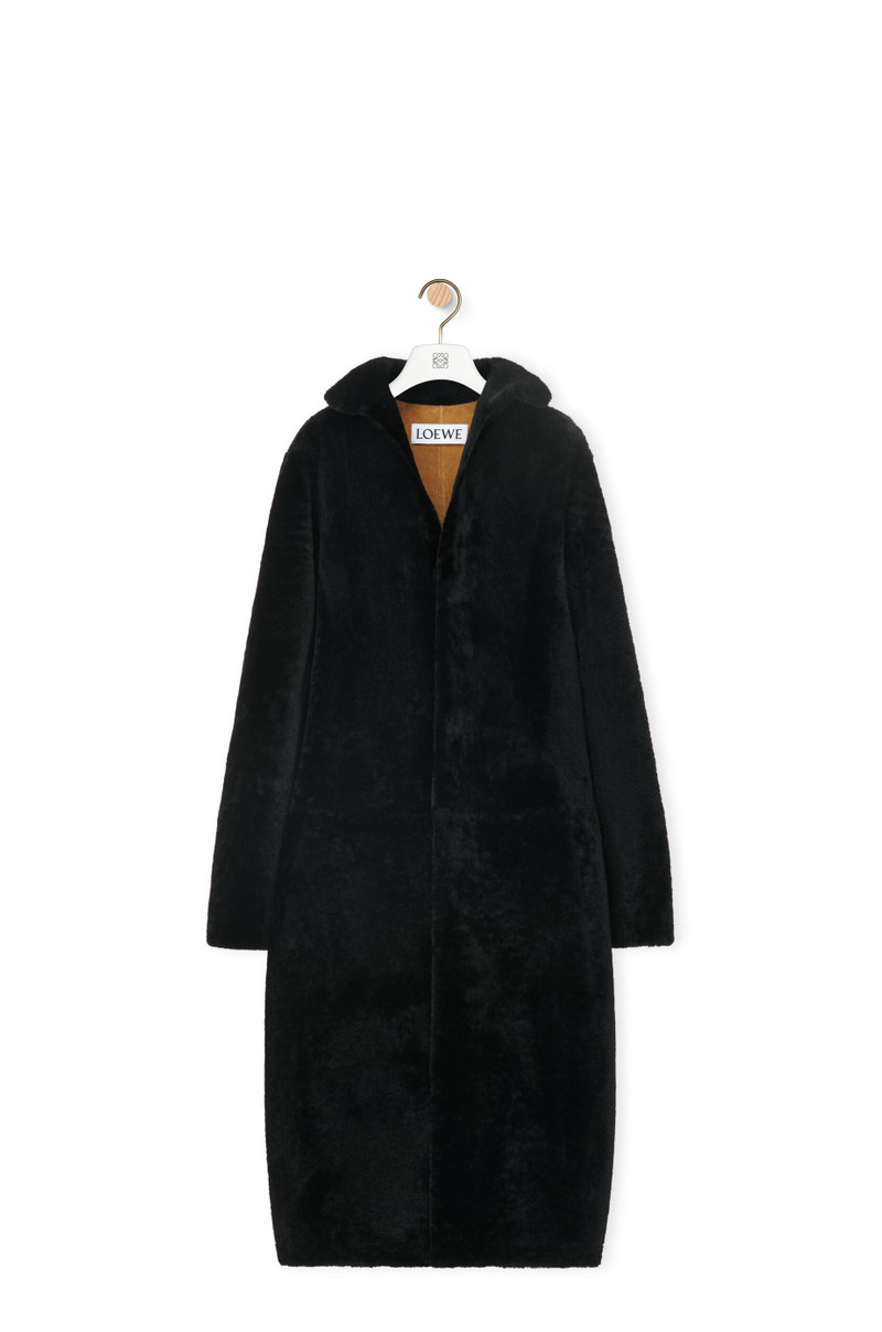 Balloon coat in shearling 1