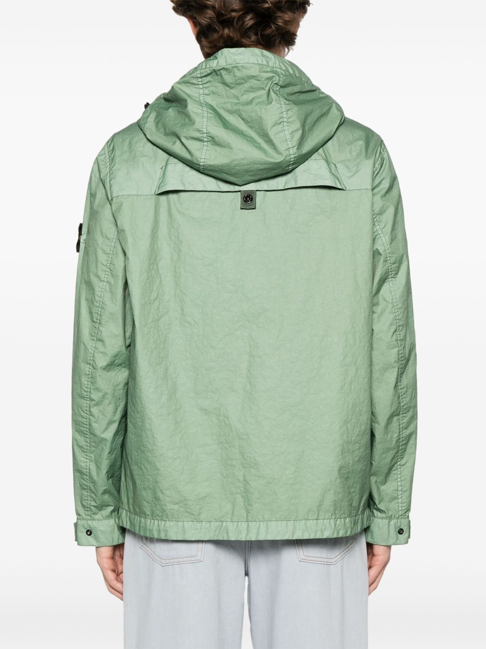 crinkled-finish coat - 4