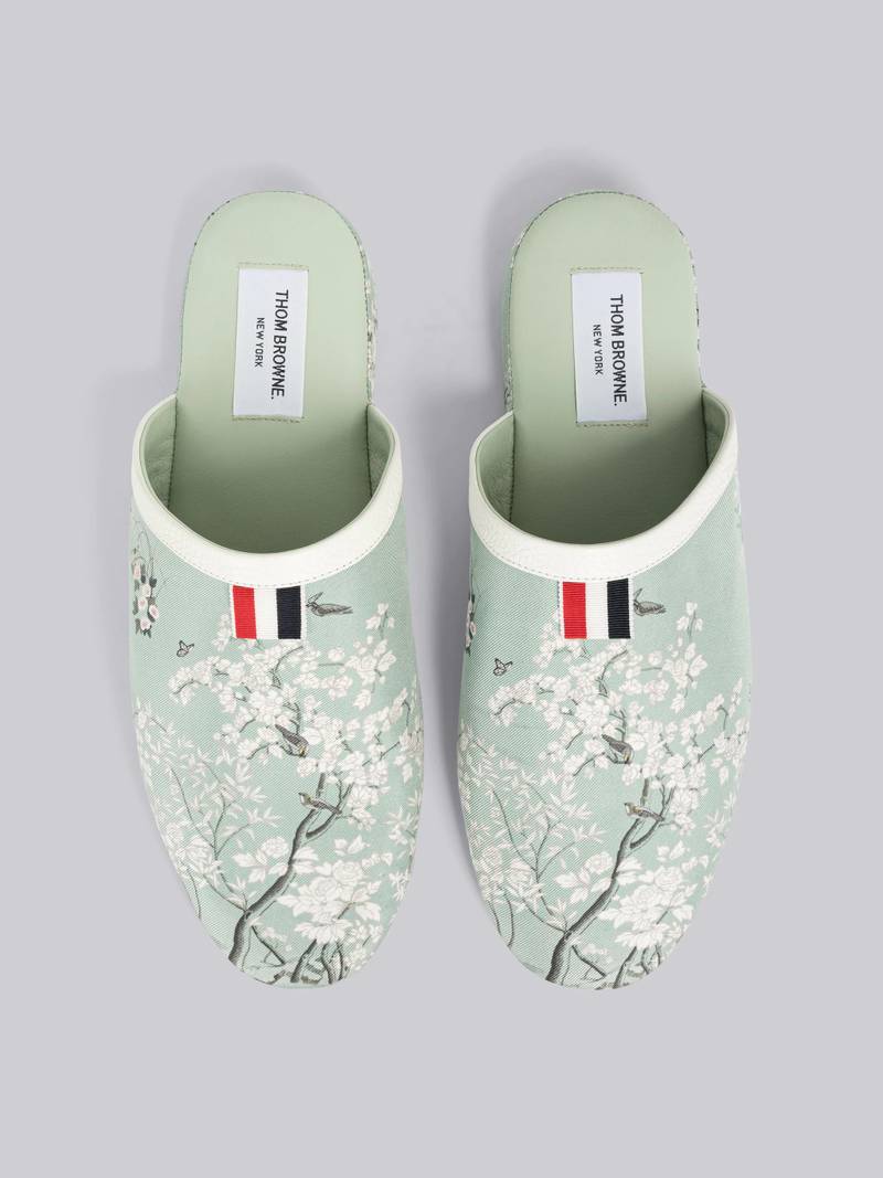 Silk Twill Toile Slipper 4