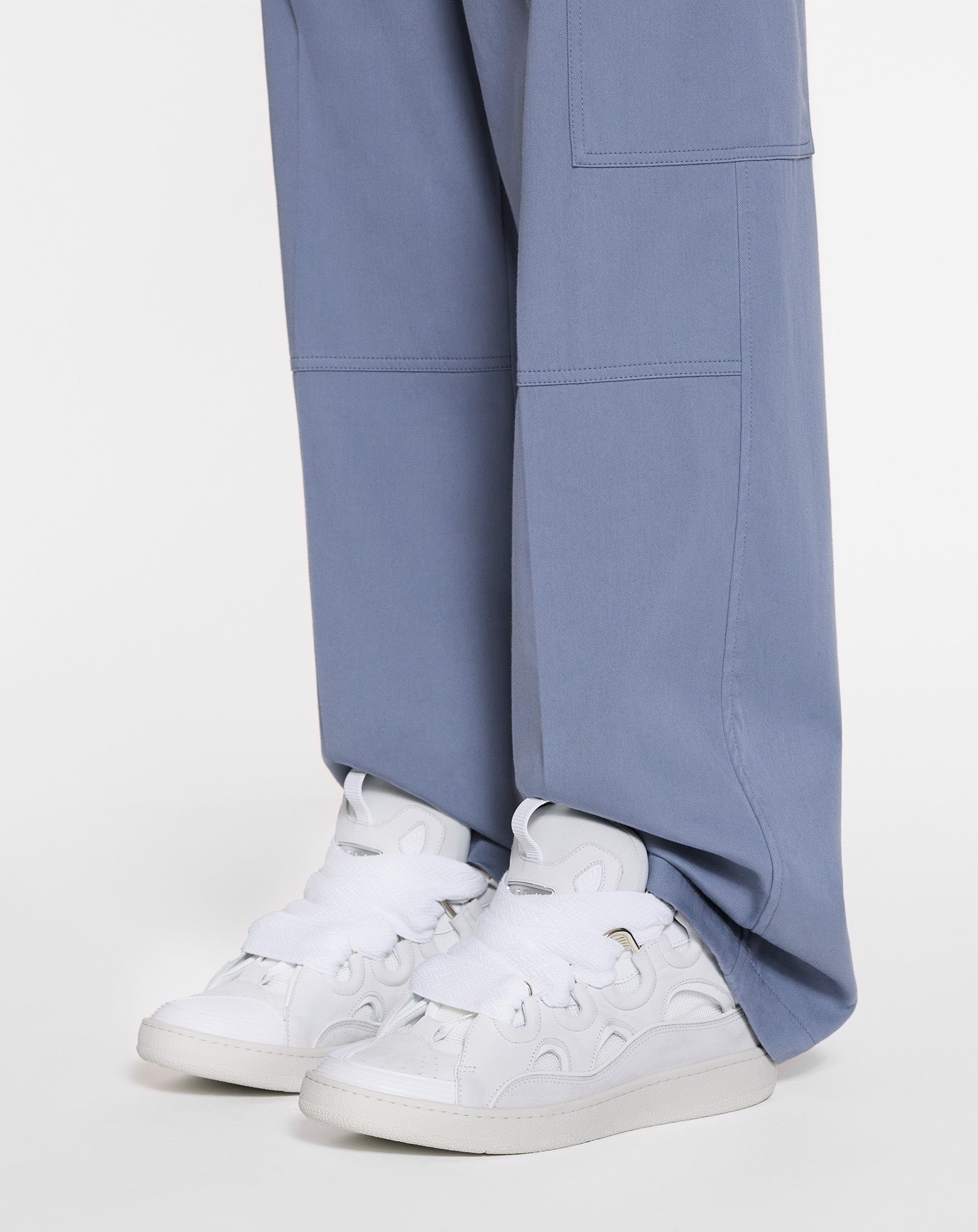 LEATHER CURB SNEAKERS - 8