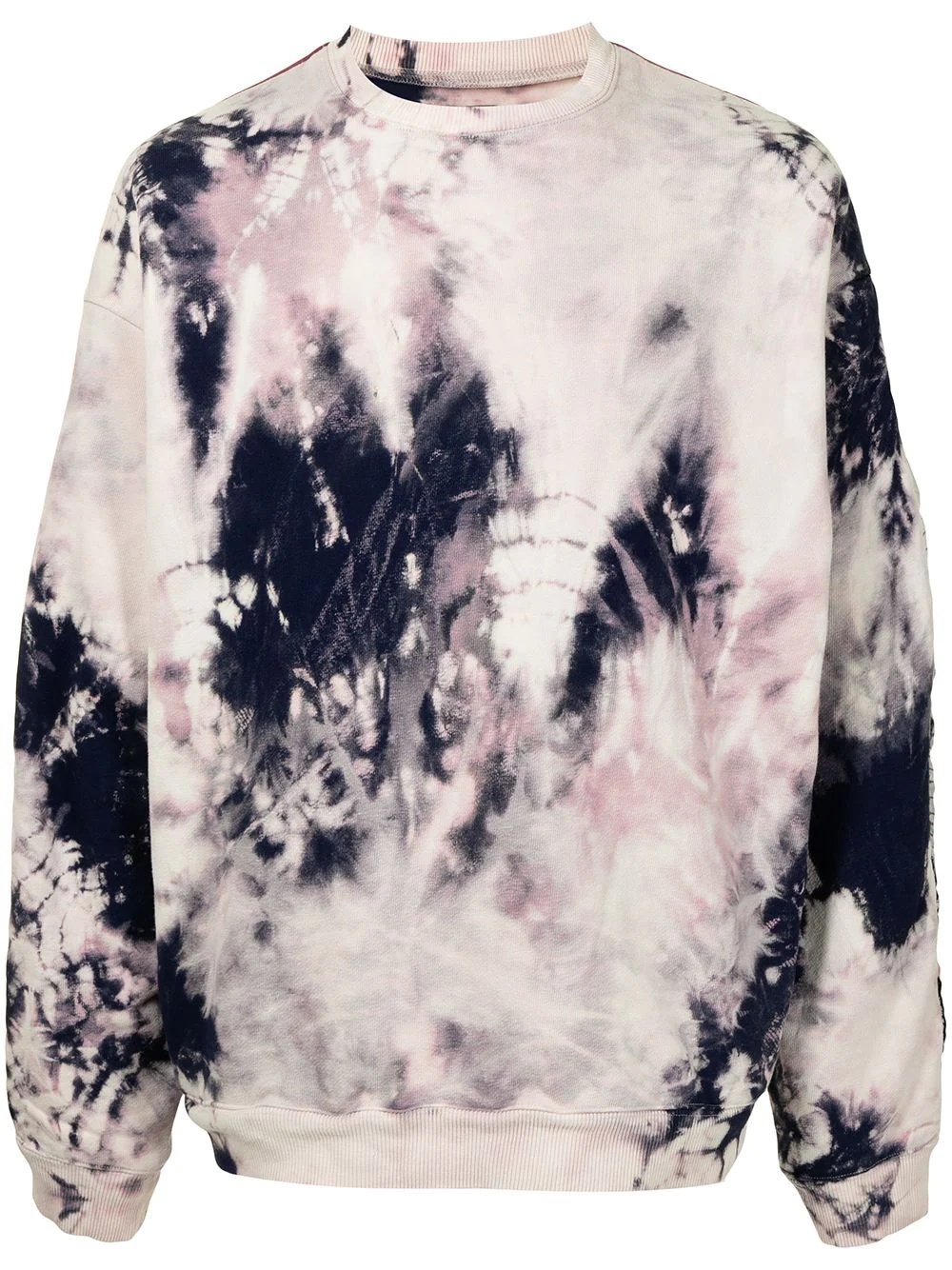 tie dye-print sweatshirt - 1