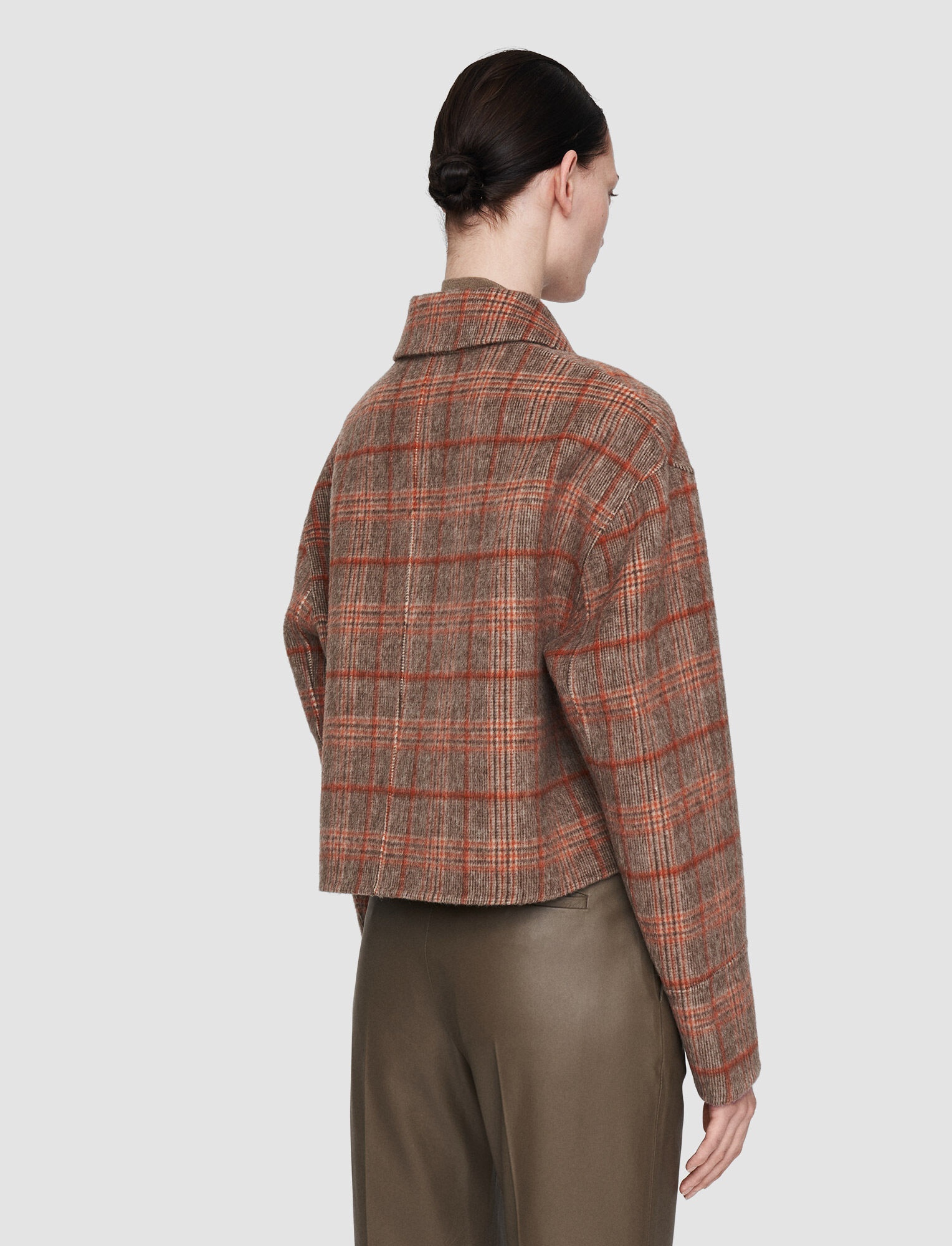 Double Face Plaid Gerrard Coat - 4