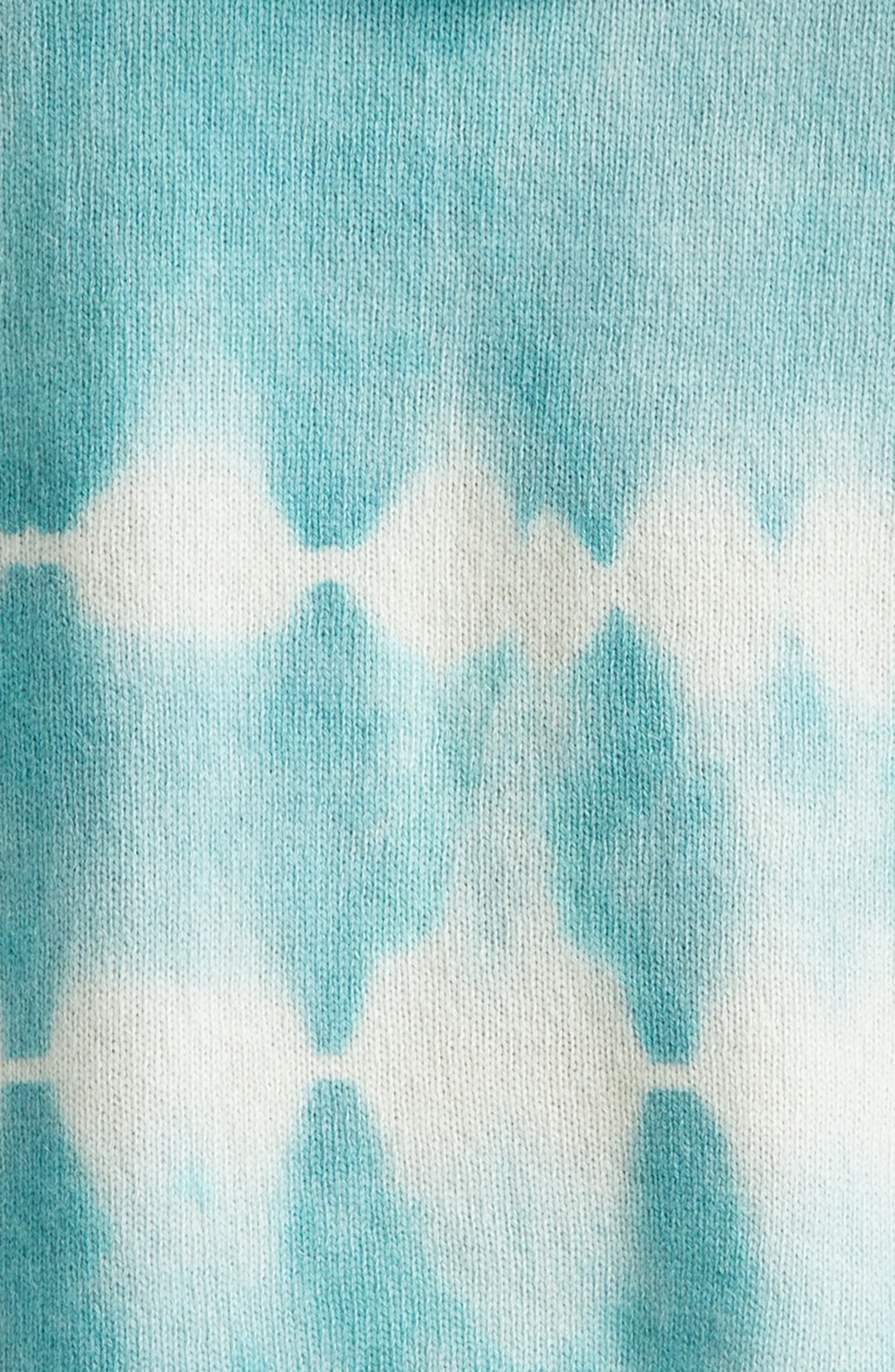 AMIRI Tie Dye Cashmere & Wool Hoodie in Sea Blue at Nordstrom - 7
