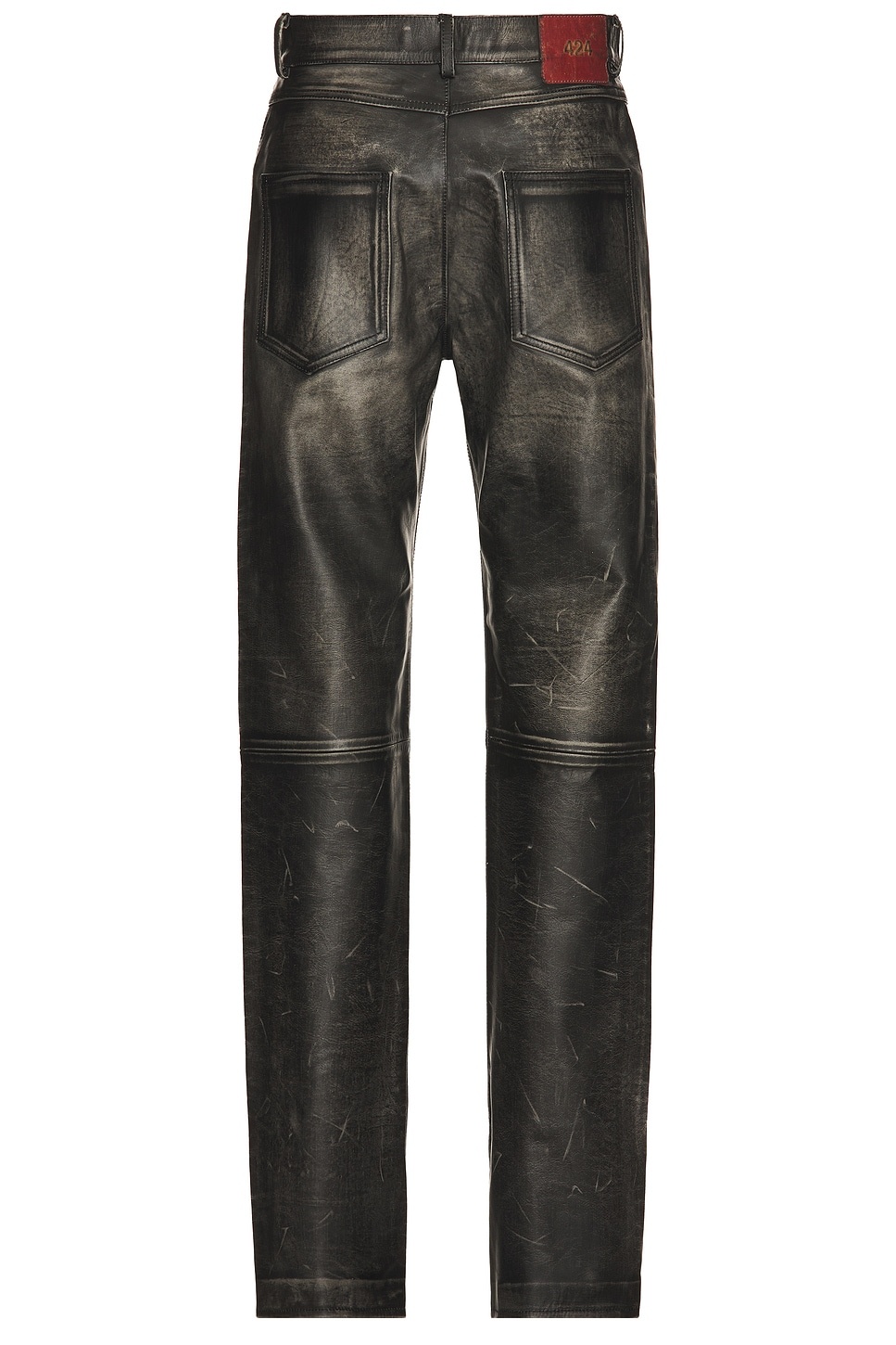 Leather Fivepocket Leather Jean - 2