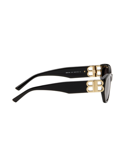 BALENCIAGA Black Rectangular Sunglasses outlook