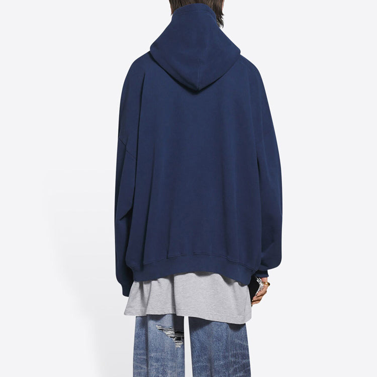 Balenciaga Pride Hoodie Boxy Fit 'Navy' 651799TLV548561 - 4