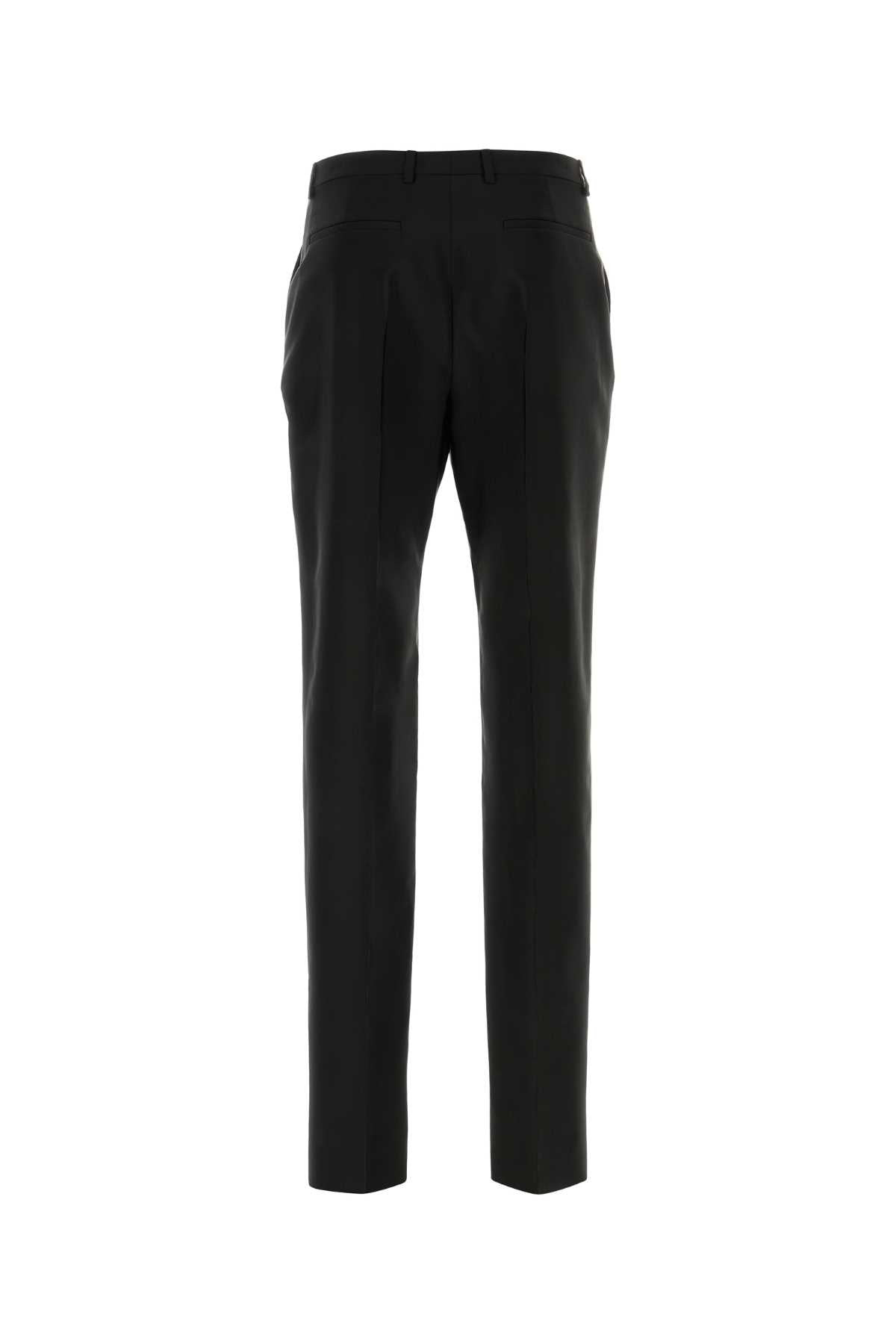 Saint Laurent Men Black Faille Pant - 2