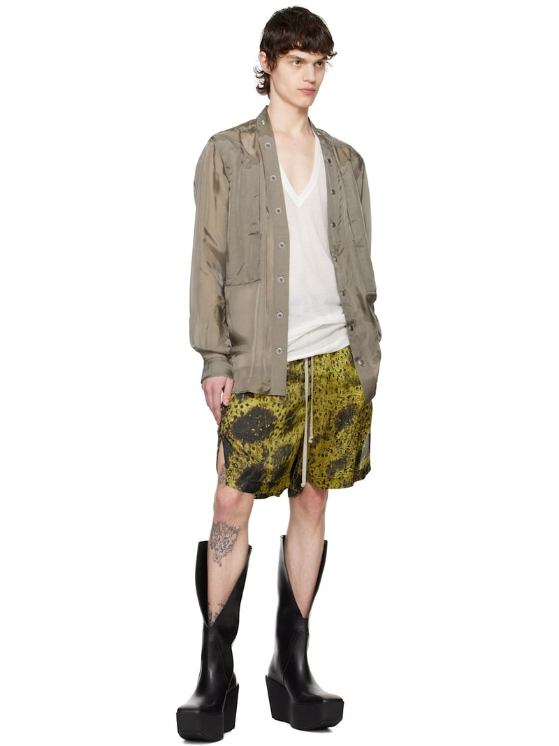 Rick Owens Gray Hollywood Larry Fogpocket Shirt outlook