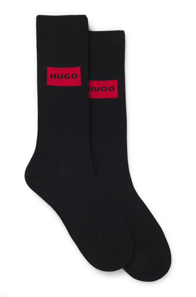 TWO-PACK OF REGULAR-LENGTH SOCKS WITH RED LOGO LABELS 1
