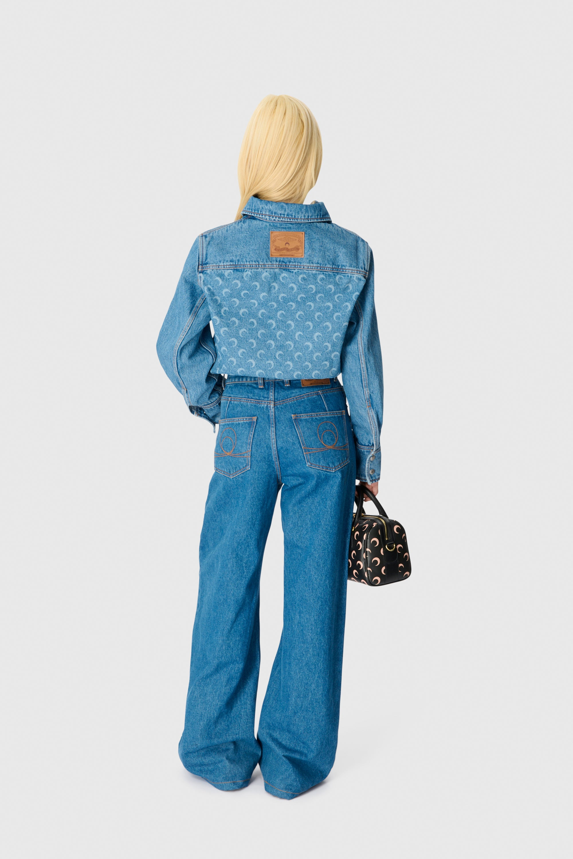 Moon Laser Blue Wash Denim LS Shirt - 11