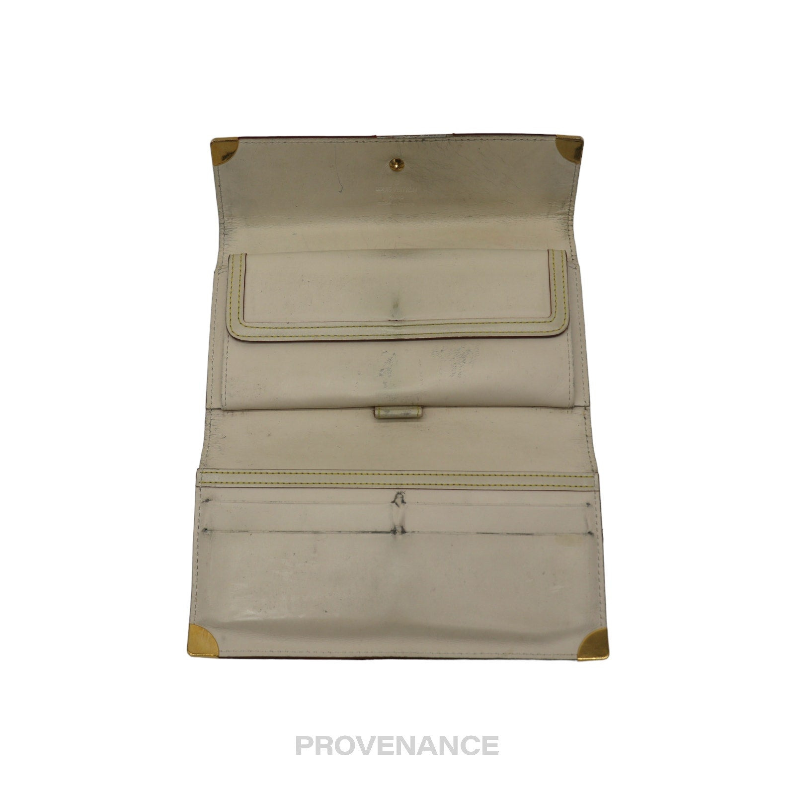 Louis Vuitton International Wallet - White Suhali Leather - 5