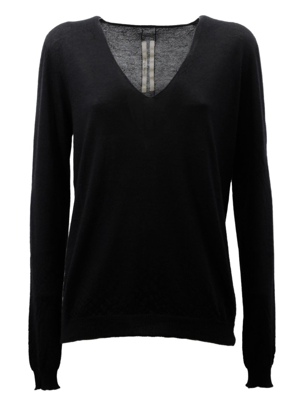 v-neck long-sleeve sweater - 1