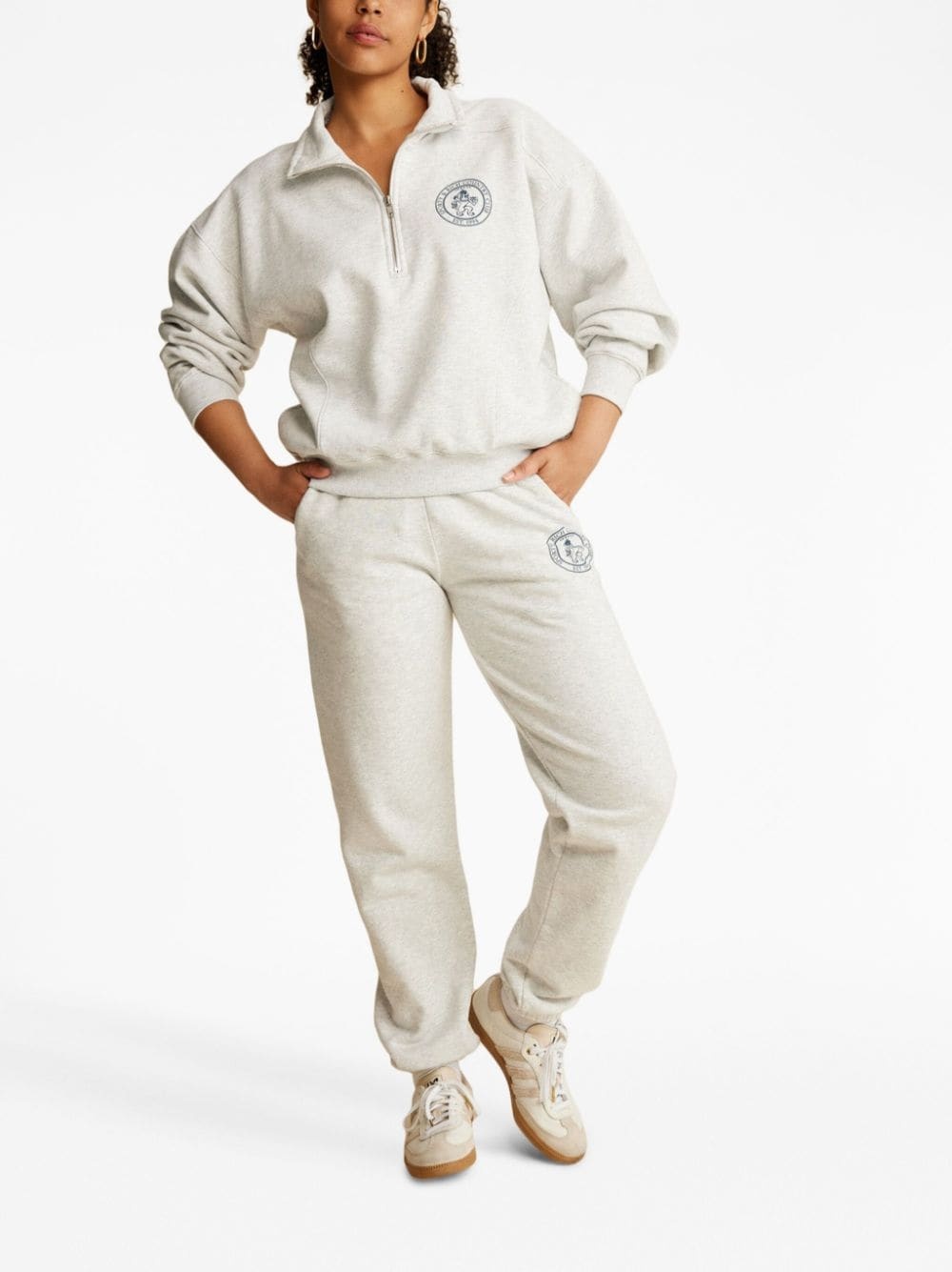 lion crest-print track pants - 2