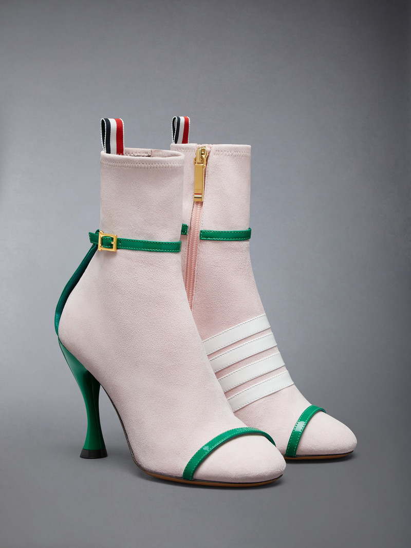 Thom Browne SOFT SUEDE TROMPE L'OEIL 4-BAR ANKLE BOOT 105MM outlook