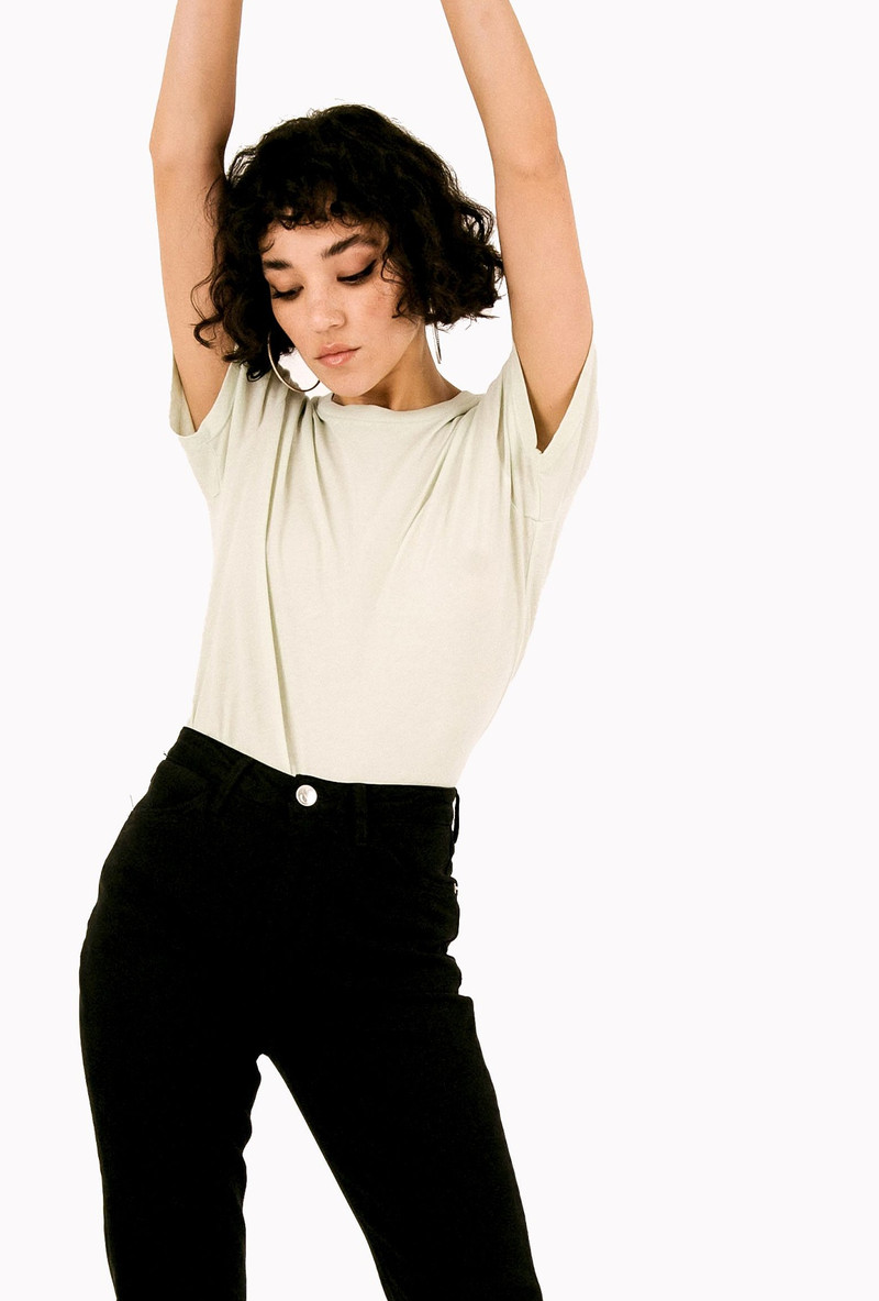 SPRWMN MINT COTTON BABY TEE outlook