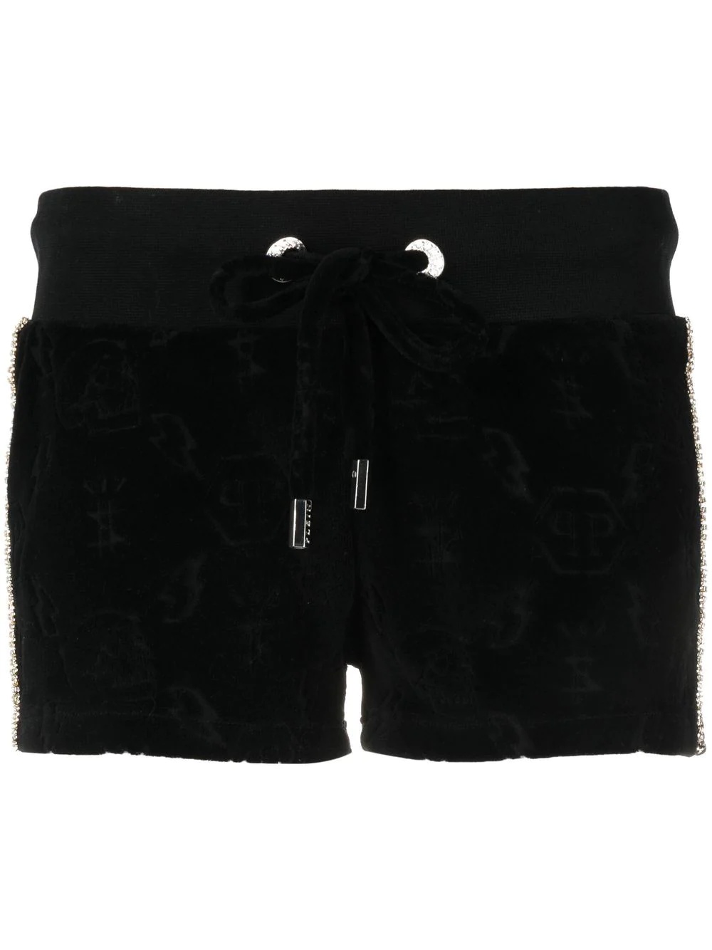 Monogram drawstring shorts - 1