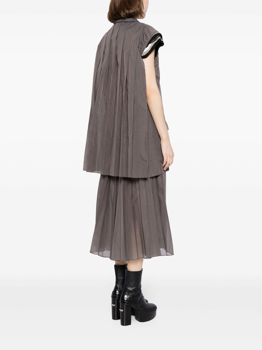 sacai - sacai Chalk Stripe / Glencheck Vest ジレ sacai Chalk Stripe / Glencheck Vest | REVERSIBLE