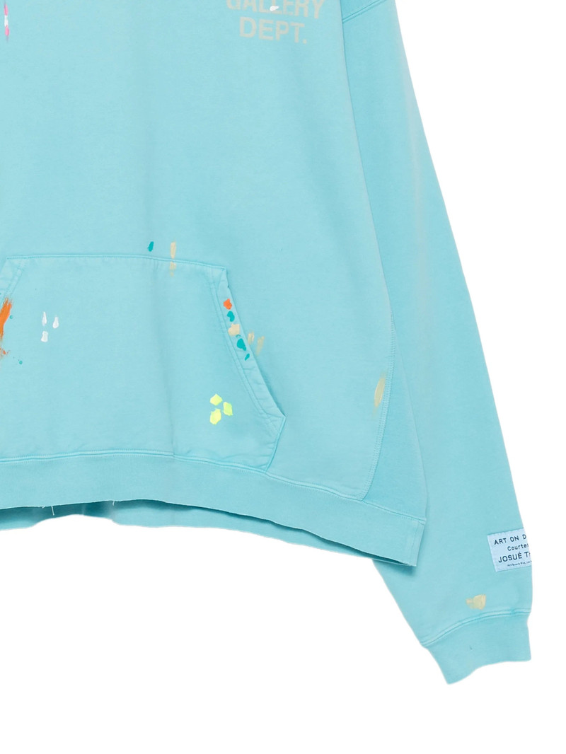 GALLERY DEPT. Gallery Dept. Paint-splatter Logo-print Hoodie outlook