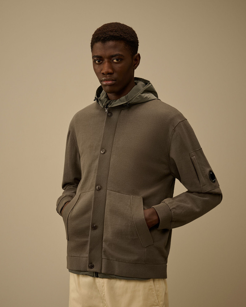 Reversible Cotton Mixed Hooded Sweater 3