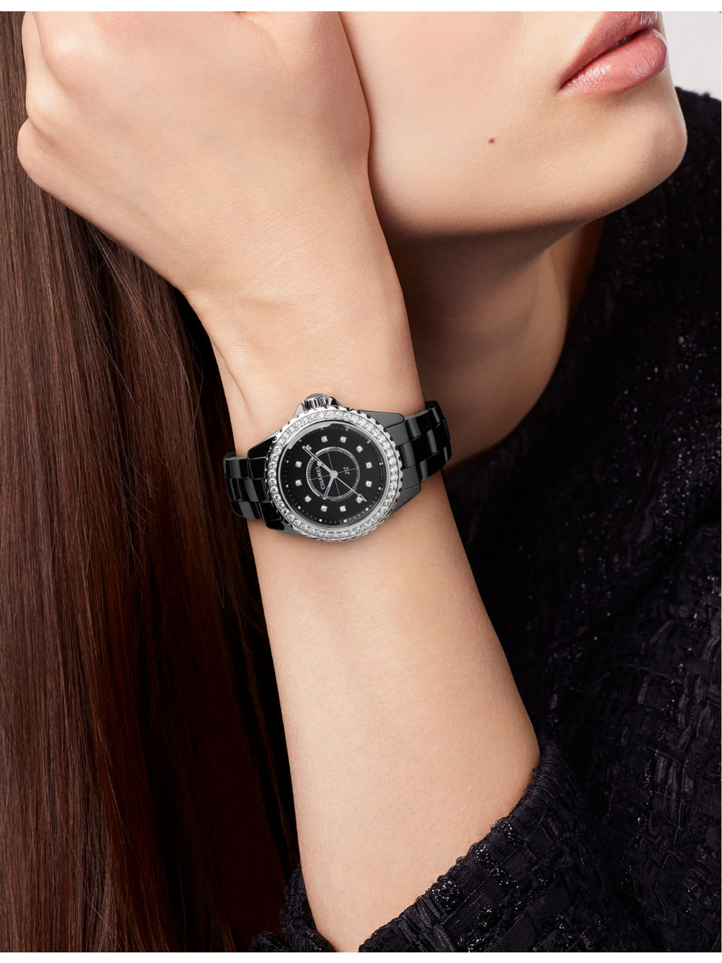 H6419 J12 steel, ceramic and 1.21ct diamond quartz watch - 2