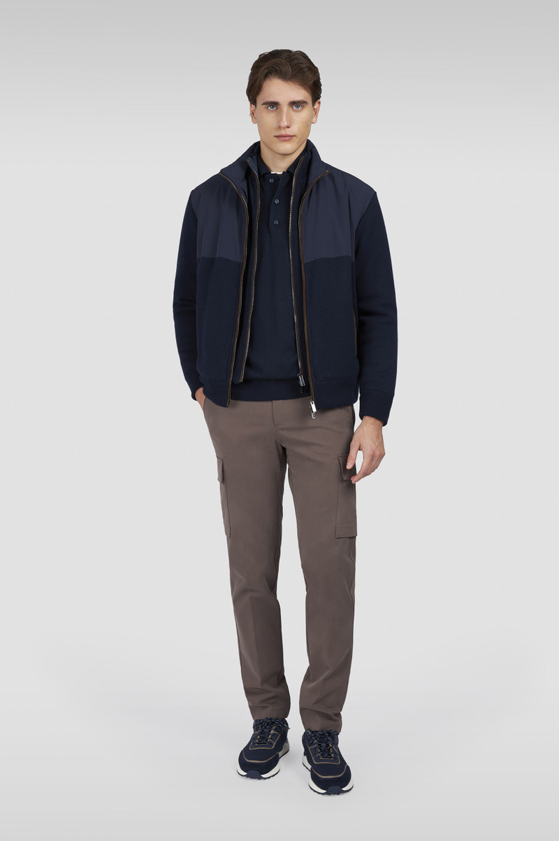 Paul & Shark HYBRID JACKET IN WOOL AND CASHMERE WITH SUEDE AND TYPHOON® RE-4X4 STRETCH DETAILS outlook