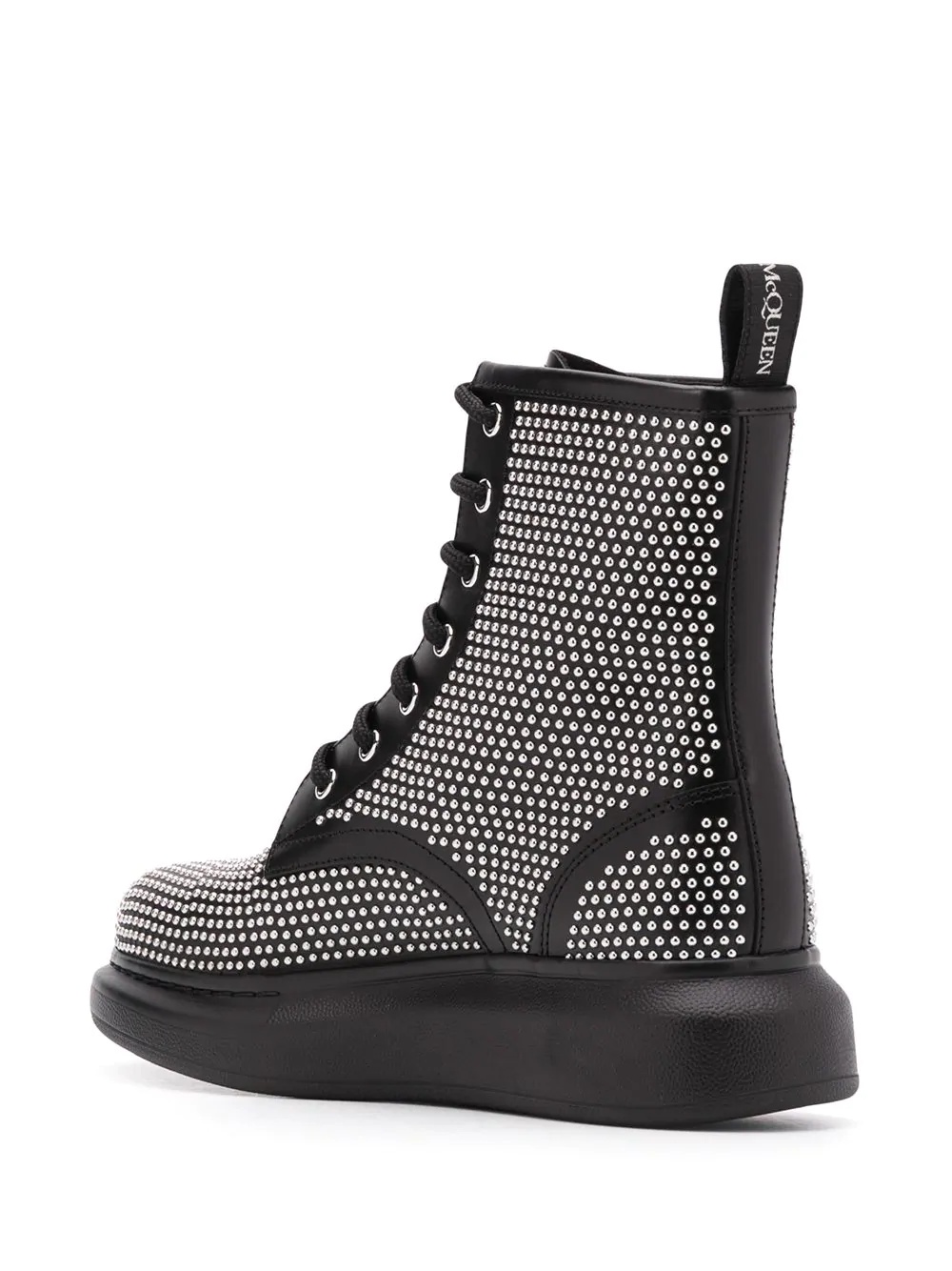 studded lace-up ankle boots - 3