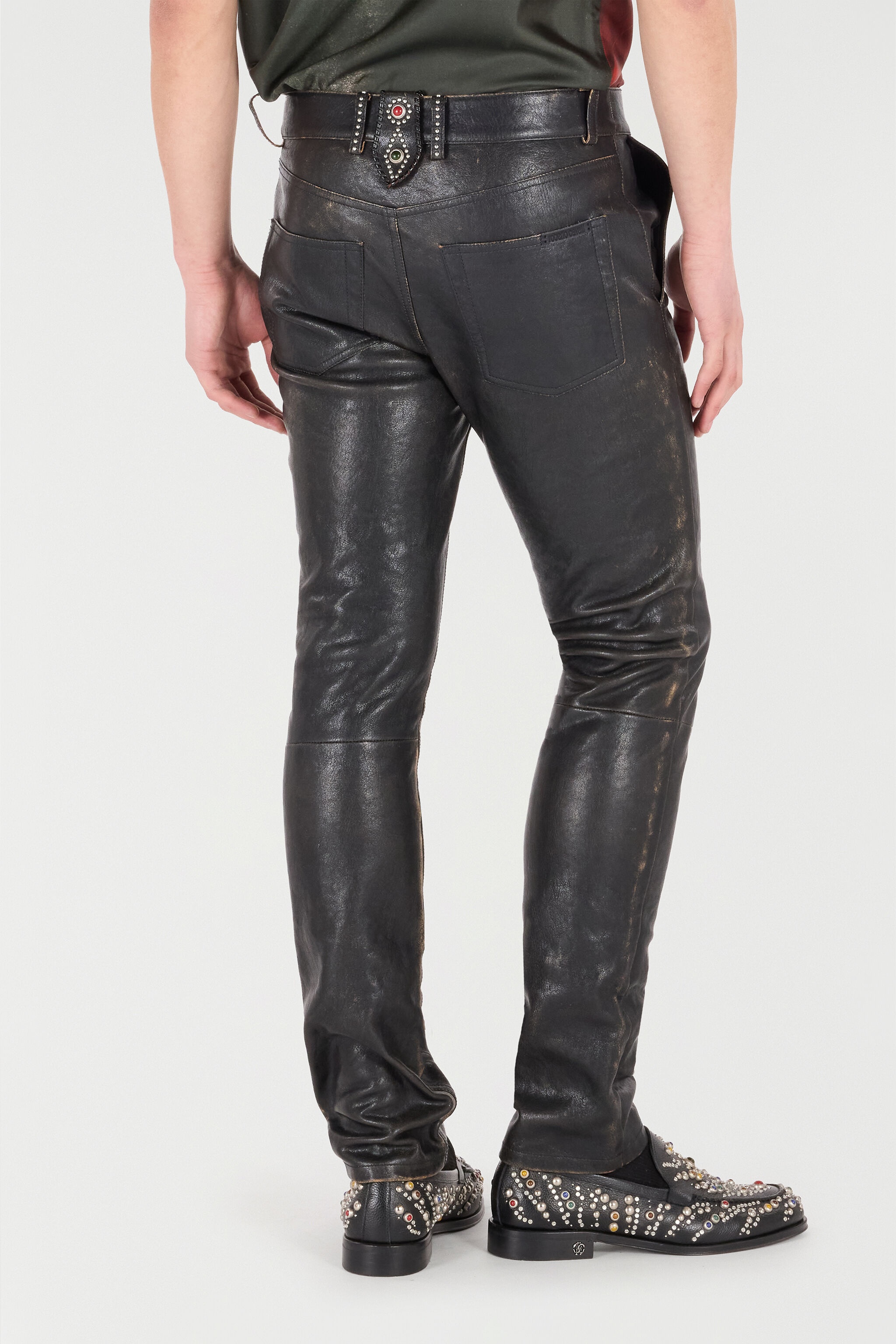Genuine Leather Pants - 4