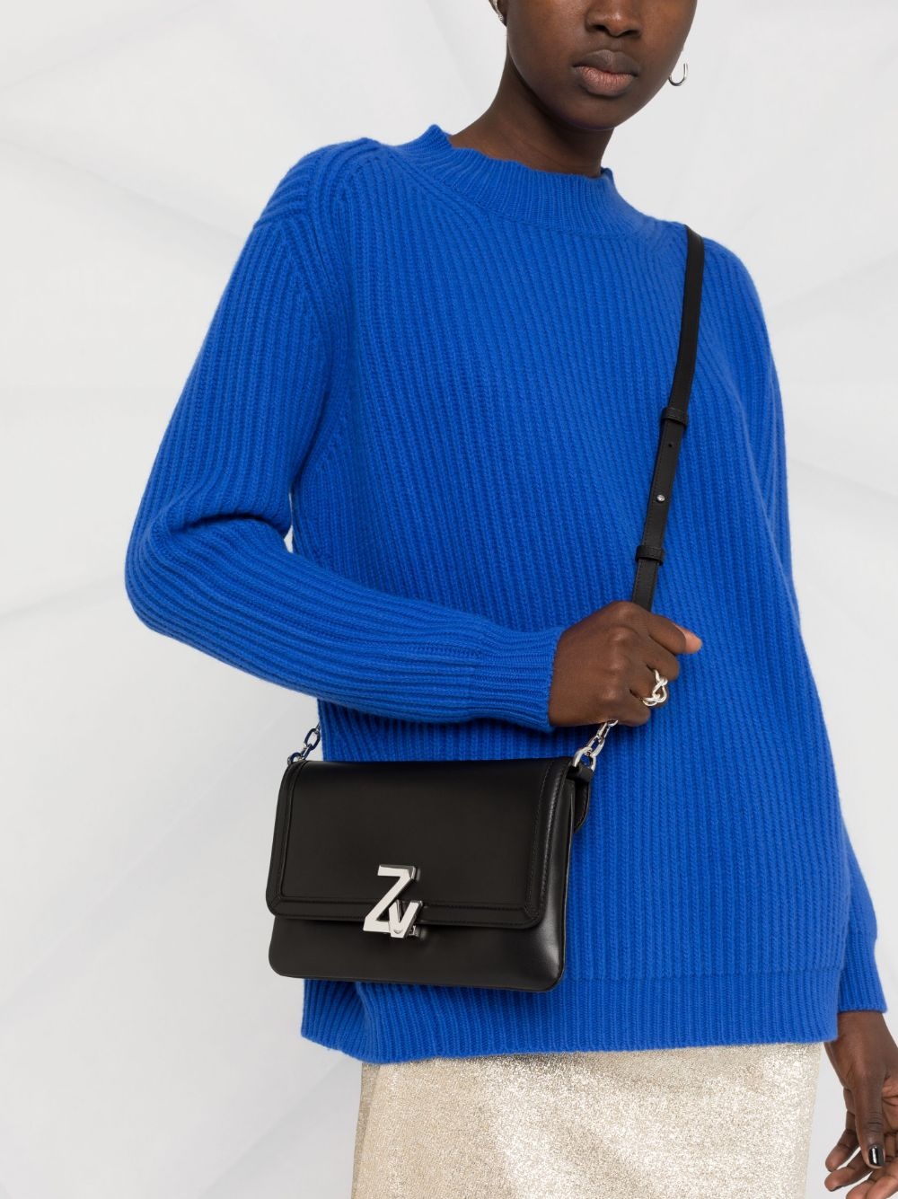 ZV- initial leather crossbody bag - 3