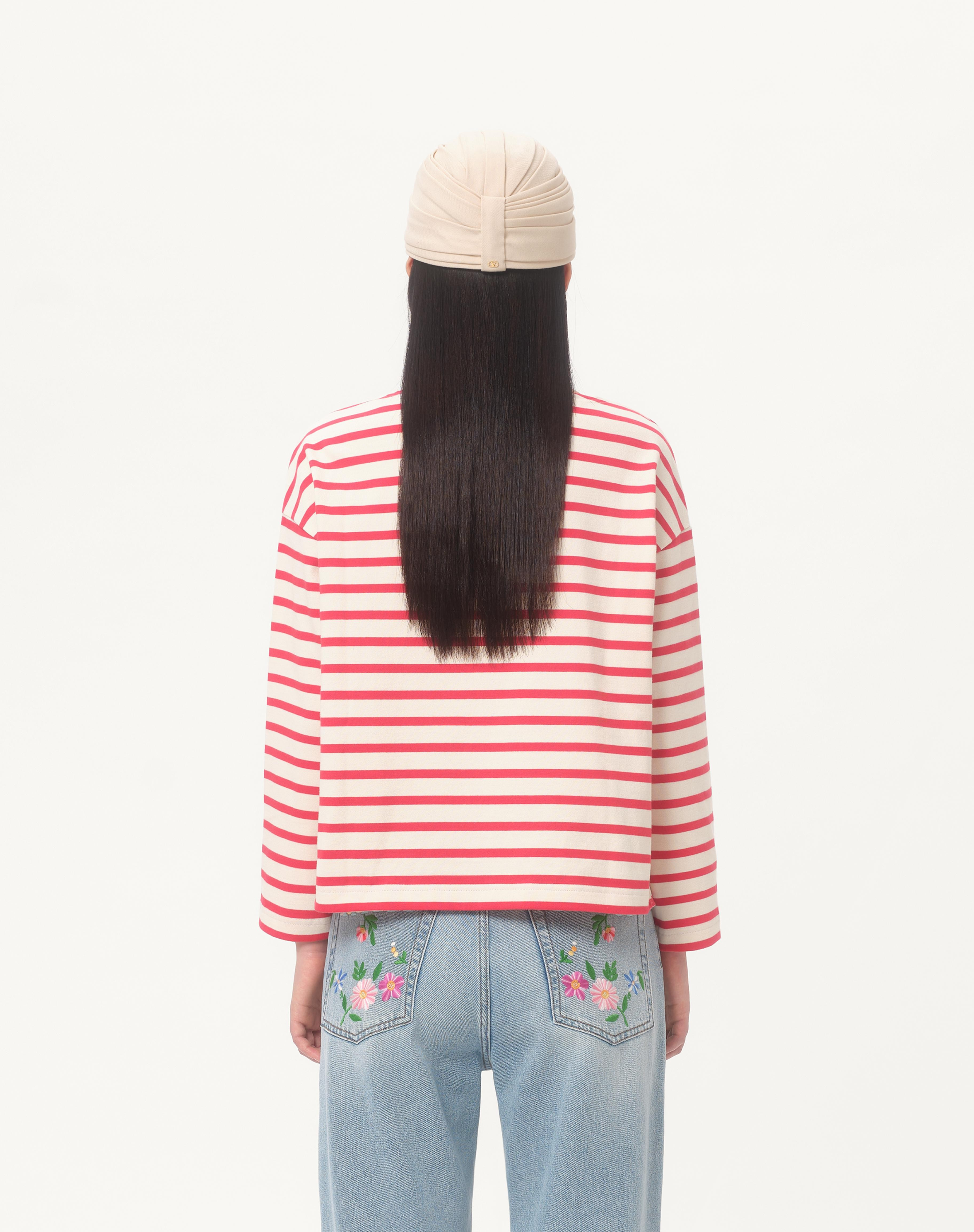 STRIPED JERSEY COTTON T-SHIRT - 7