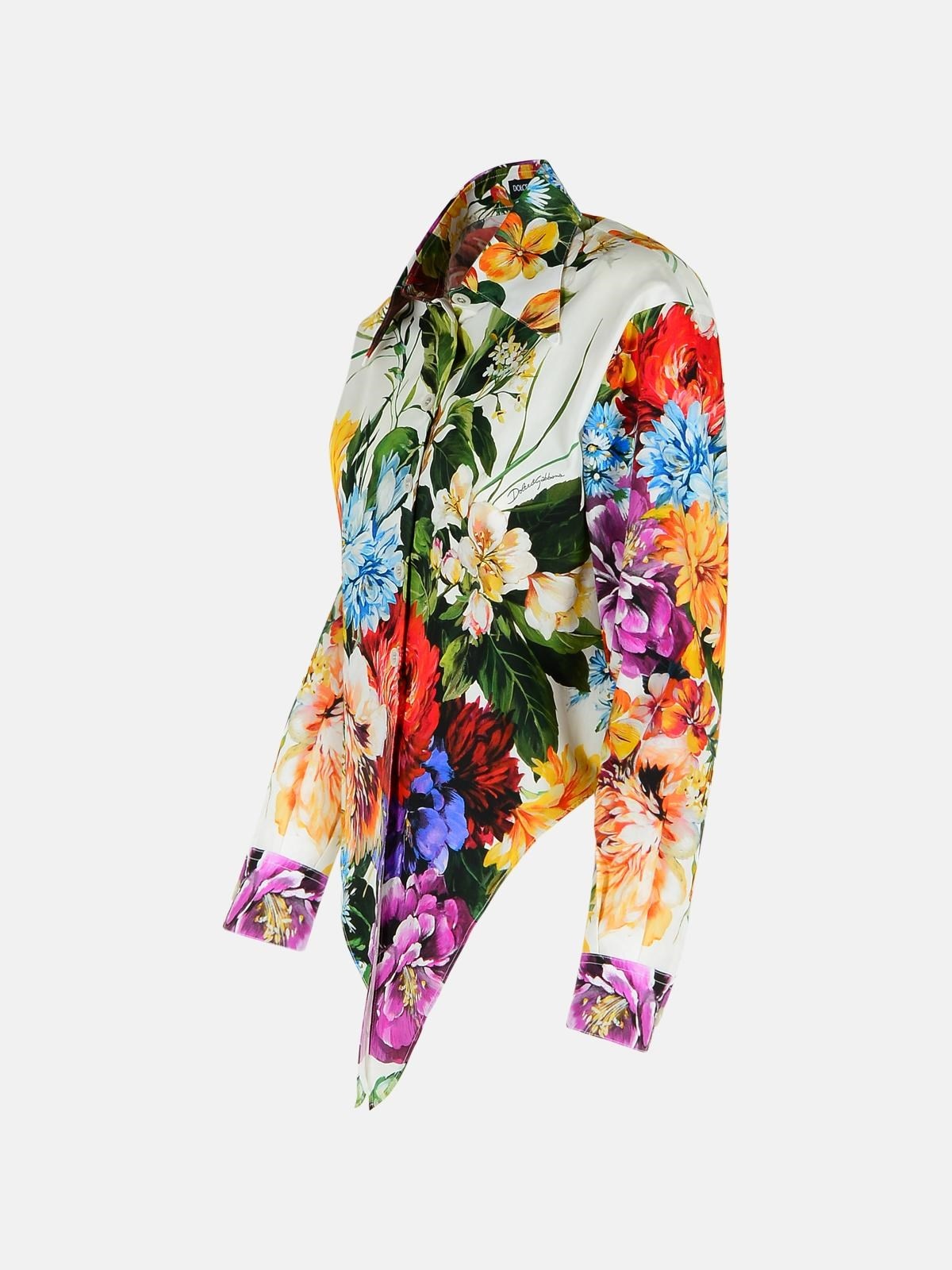 FLORAL PRINT COTTON SHIRT - 2