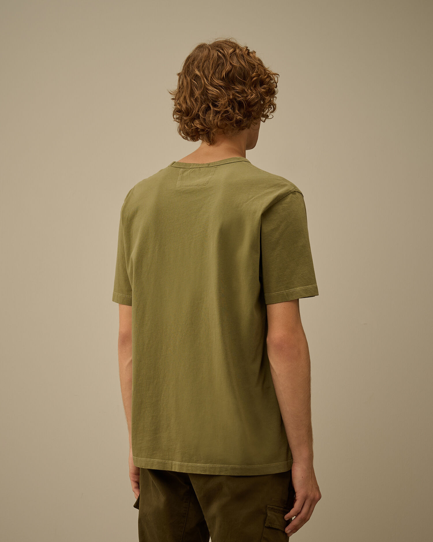 24/1 Jersey Short Sleeve Resist Dyed Logo T-Shirt - 4