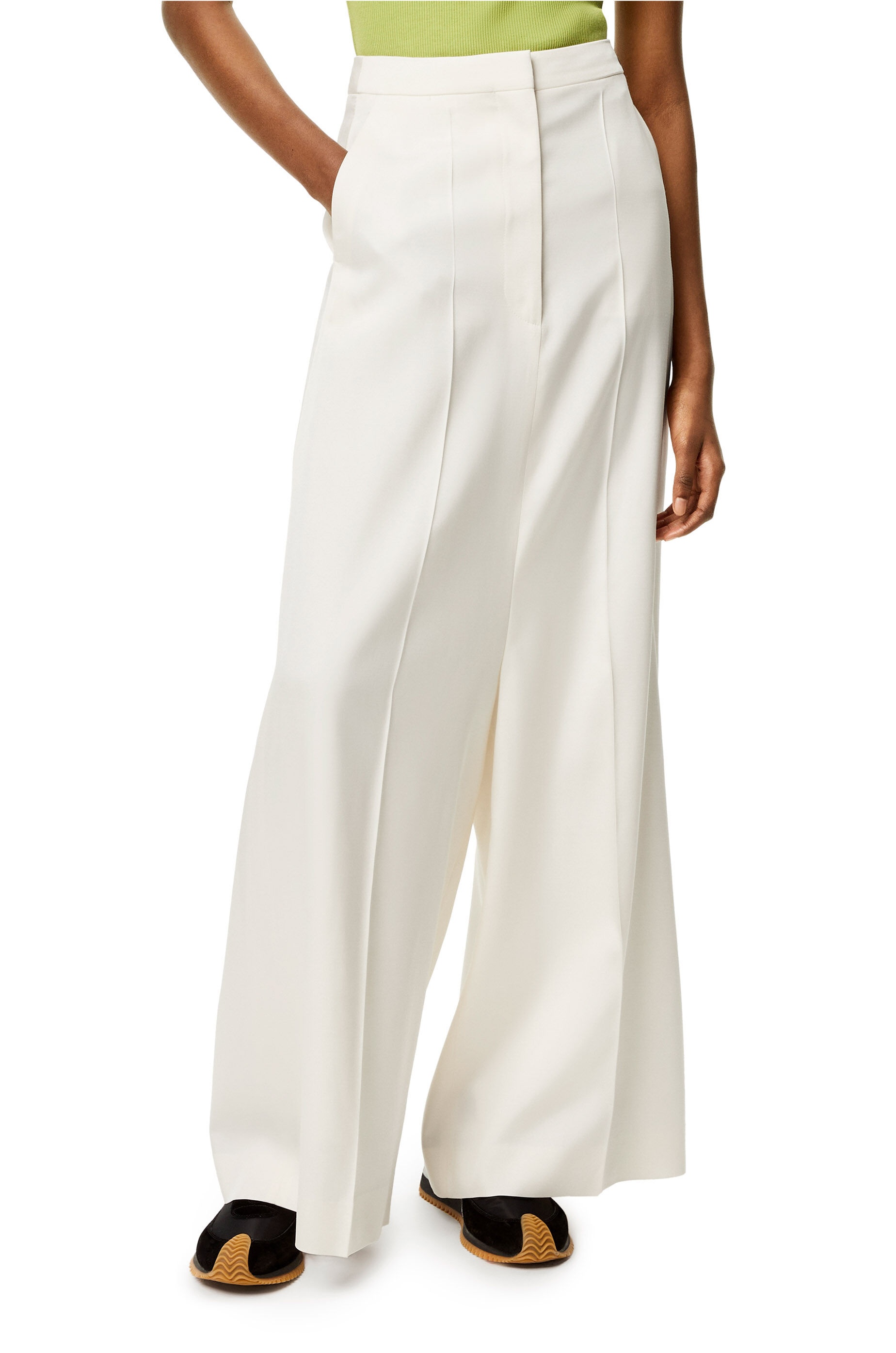 Tailored trousers in wool and silk - 3