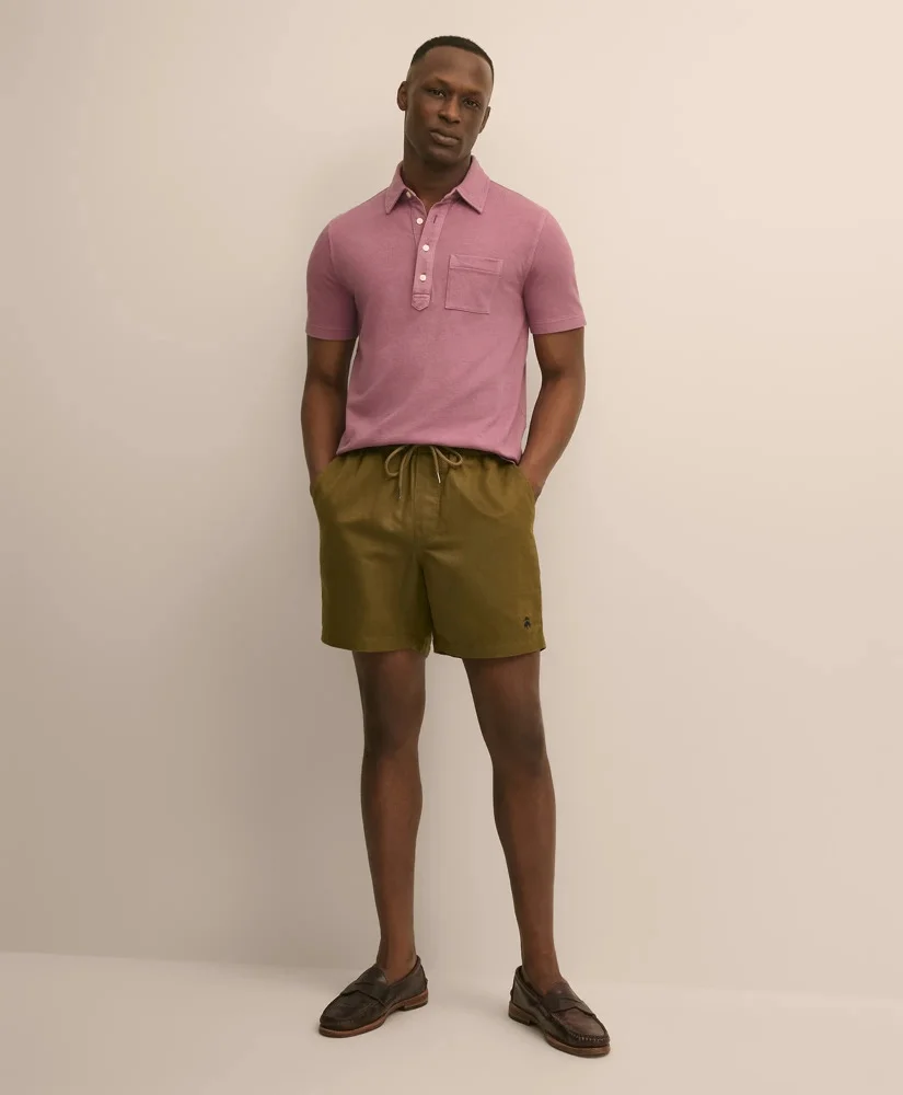 The 6" Friday Linen-Cotton Drawstring Shorts - 1