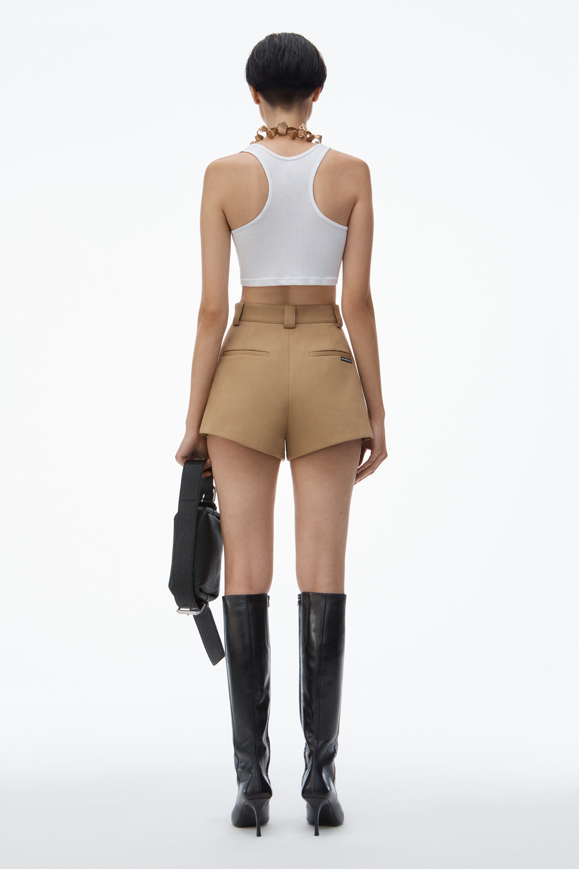 High-Waist Flared Shorts - 4