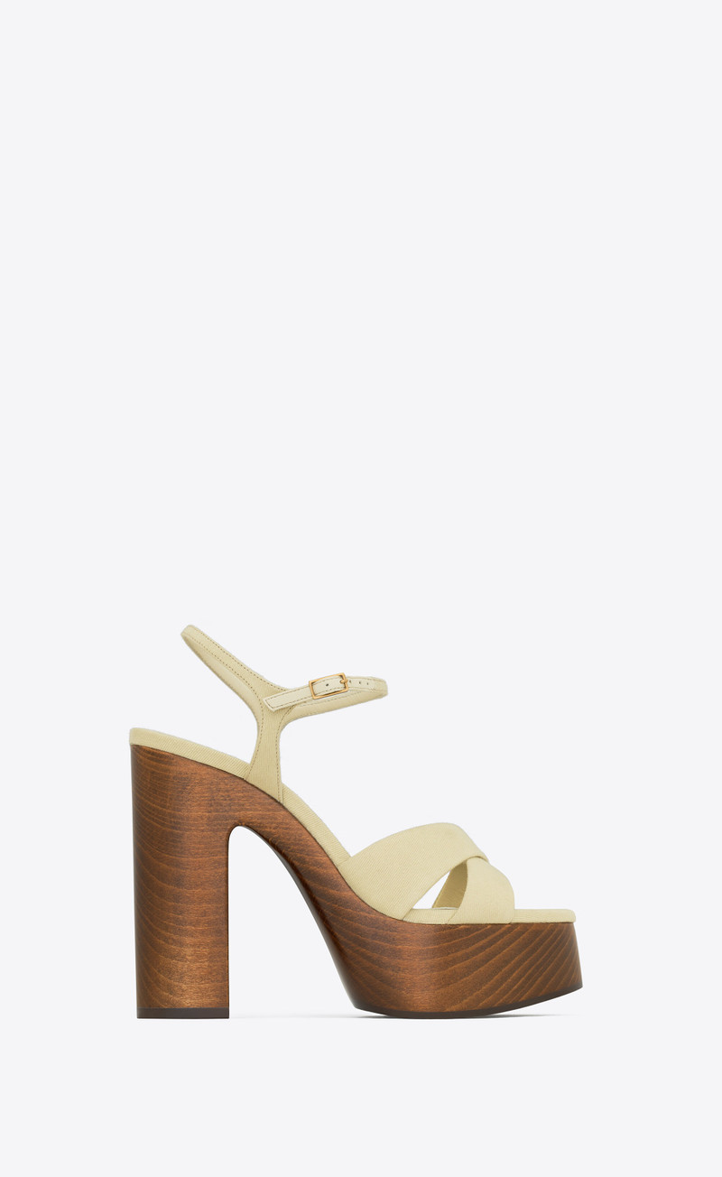 bianca platform sandals in canvas - 1
