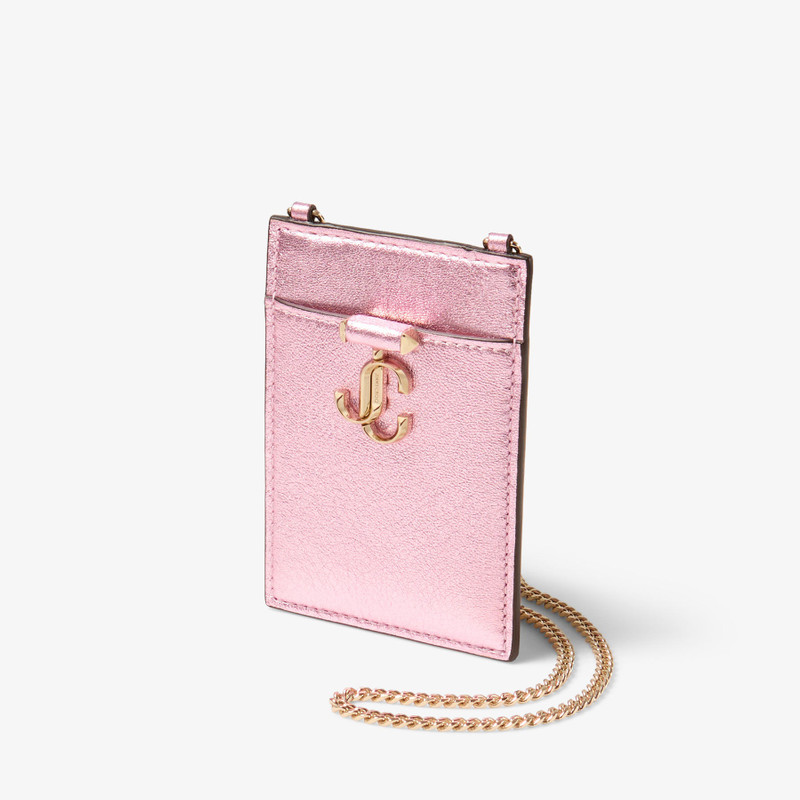 JIMMY CHOO ID Holder With Chain
Rose Metallic Nappa Leather ID Holder outlook