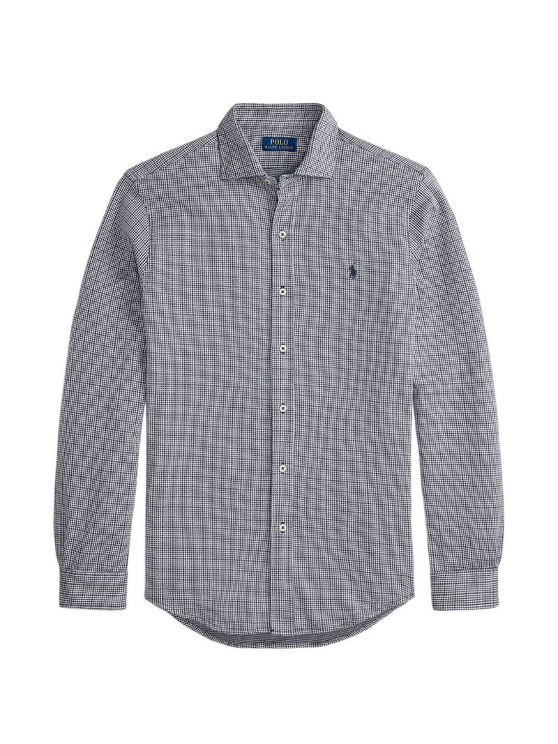 checked-patterned shirt 1