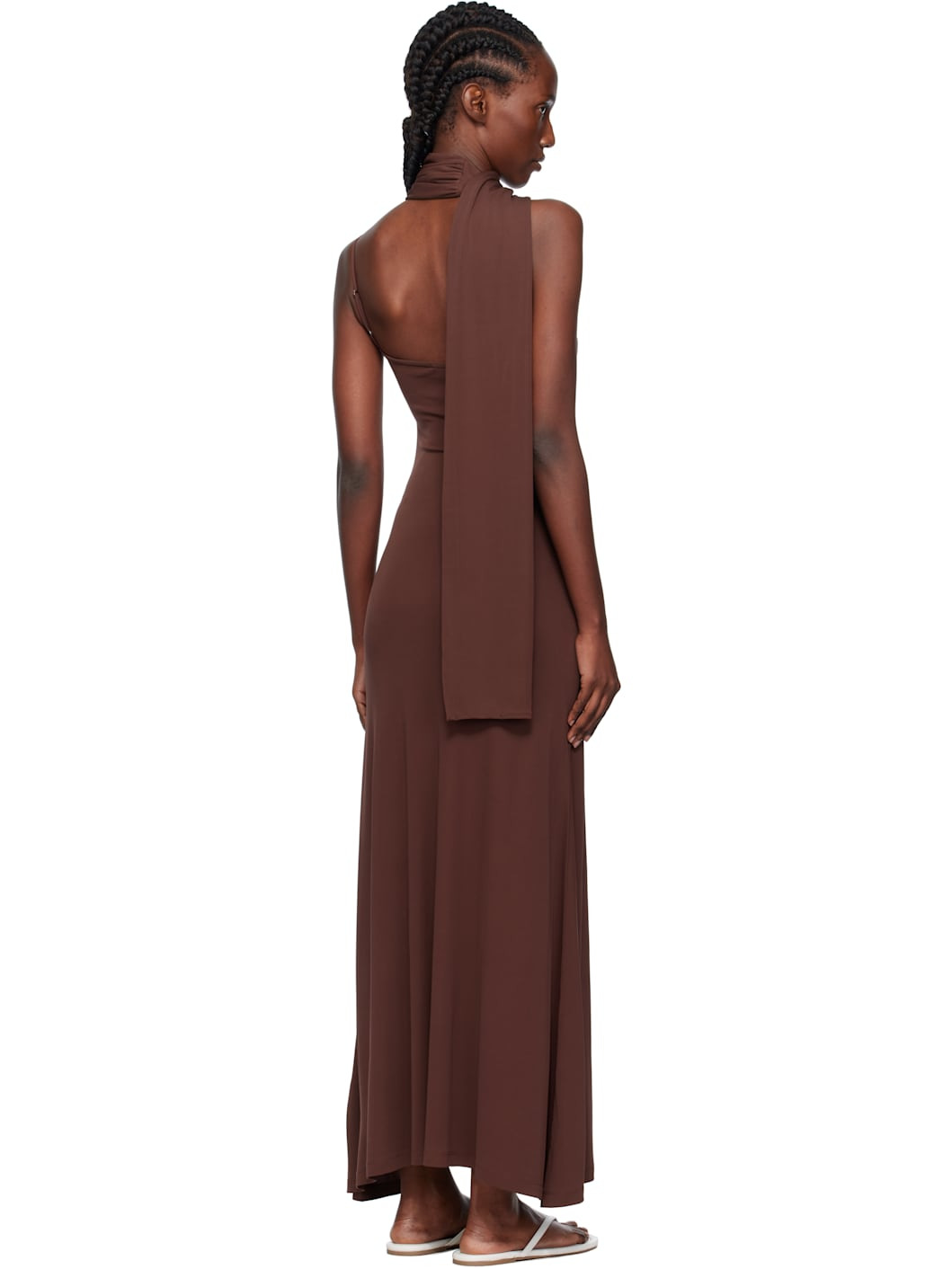 Burgundy Wisp Maxi Dress - 3