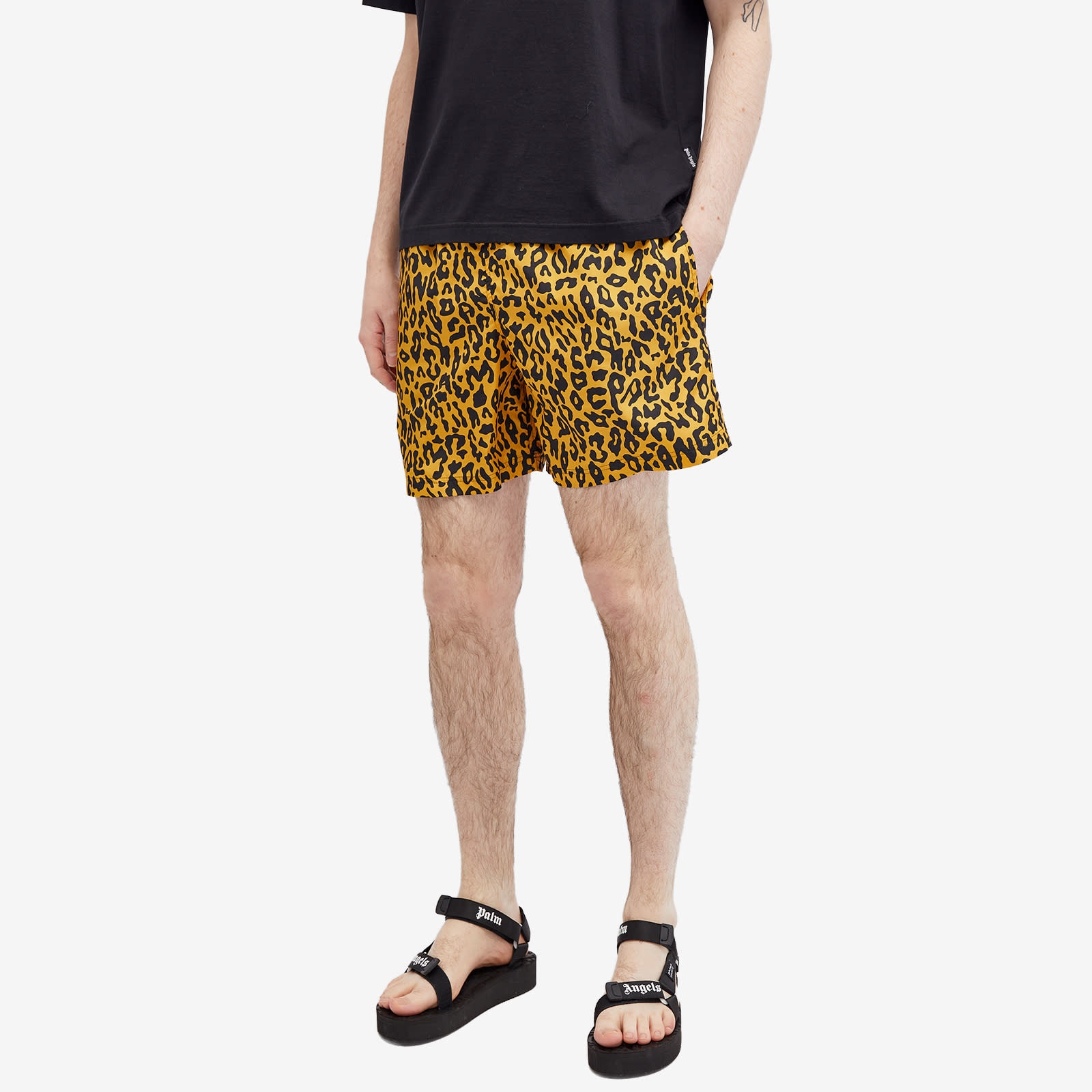 Palm Angels Leopard Swim Shorts - 2