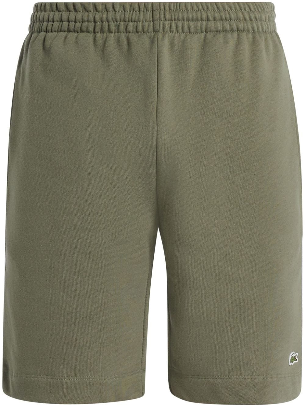 logo-patch cotton-blend track shorts - 1