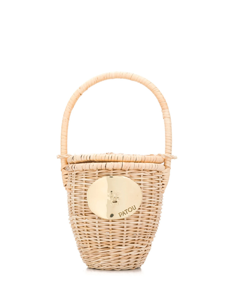 Wicker Bucket Bag - 1