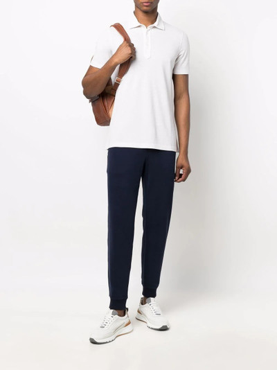 Brunello Cucinelli tapered track trousers outlook