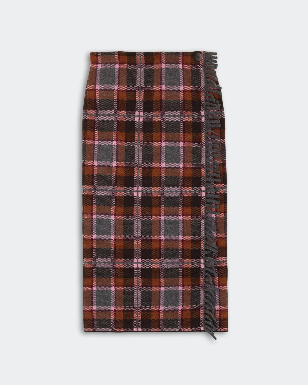 Tartan Wrap Skirt - 1