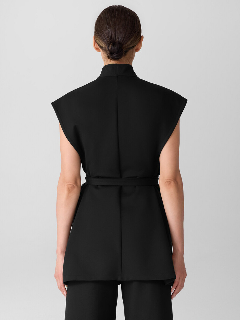 Washable Flex Ponte High Collar Vest 4